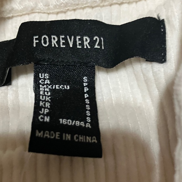 Forever 21 Cream Ribbed Jacket - Picture 4 of 4